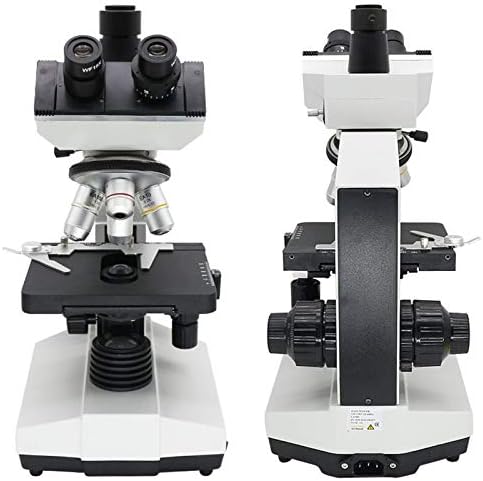 Биологичен микроскоп с LED 1600X Монокулярный Бинокъла Тринокулярный микроскоп f/Лабораторно наблюдение на биологични изследвания (Цвят: Монокулярный микроскоп)