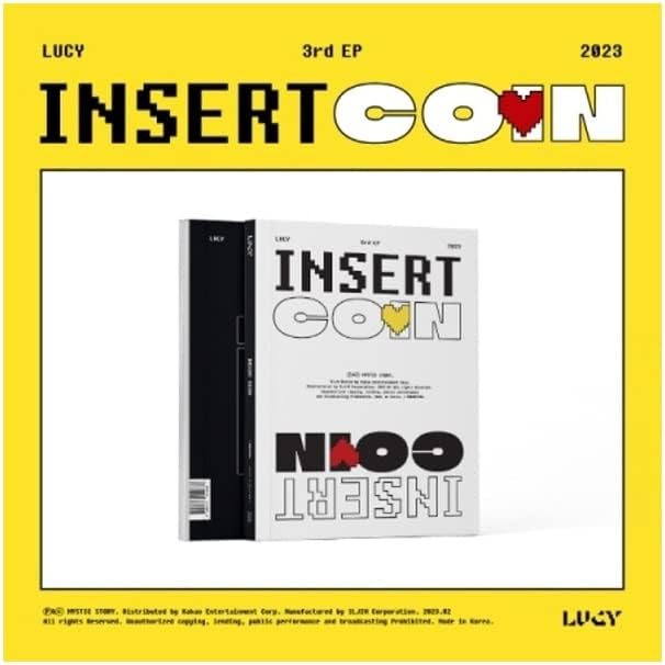 Cd-диск с 3-ти ЕП албум на LUCY Insert Coin + Сгъваема плакат в опаковка + Книга + Фотокарточка + Застояла фотокарточка