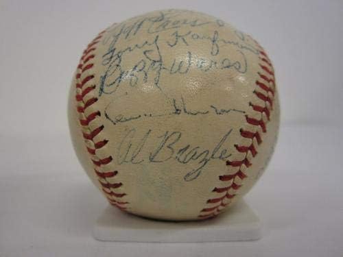 1947 ОТБОРЪТ на Сейнт Луис Кардиналс подписа бейзболен Стан Музиал 23 подпис JSA LOA - Бейзболни топки С автографи