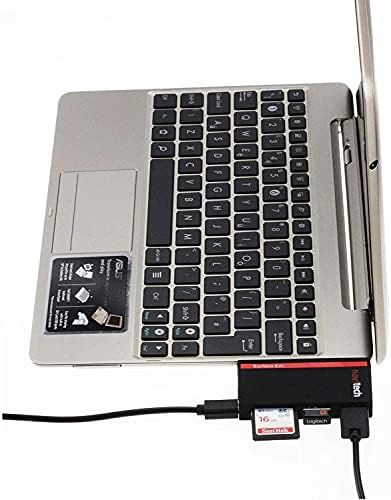 Navitech 2 в 1 Лаптоп /Таблет USB 3.0/2.0 на Адаптер-hub /Вход Micro USB устройство за четене на карти SD/Micro SD слот, Съвместим с мобилната работна станция HP ZBook Power G7 15,6 FHD