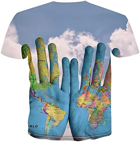 Мъжки t-shirt, Мъжки Тениски с 3D животно принтом, Летни Ризи С Къс ръкав и кръгло деколте, Модни Графики Тениски