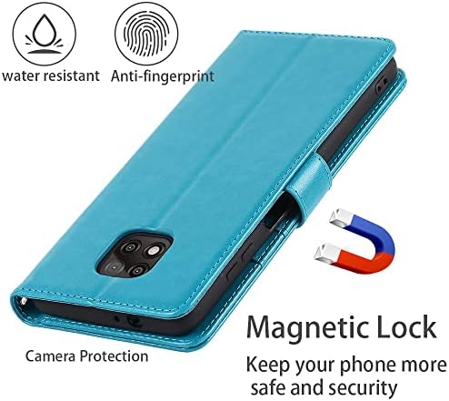 Чанта-портфейл Cavor за Мото G Power 2021 с държач за карти, Защитен калъф-награда от изкуствена кожа с панти капак за