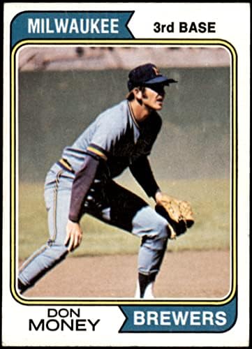 1974 Topps 413 Дон Мани Милуоки Брюэрз (Бейзболна картичка) EX/MT Brewers