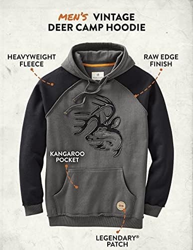 Легендарен Мъжки Реколта hoody Whitetails Deer Лагер с качулка