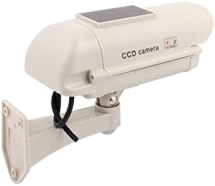 X-DREE Вътрешна камера за наблюдение на слънчева батерия, Манекен за видеонаблюдение с led подсветка (Cámara de vigilancia