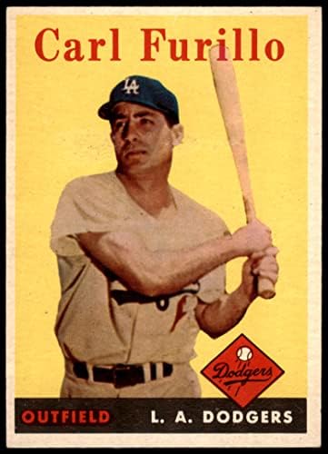 1958 Topps # 417 Карл Furillo Лос Анджелис Доджърс (Бейзбол карта), БИВШ играч на Доджърс
