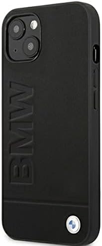 BMW BMHCP13MSLLBK Калъф за iPhone 13 6,1 Инча Черен Корпоративна Отпечатък на логото