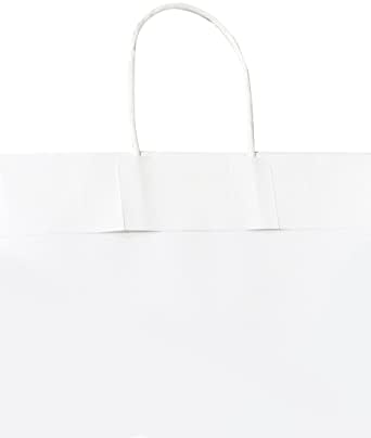 QBQBAG Крафт хартиена торбичка с дръжка 12x6, 7/8, 12 инча, подаръчни торбички, пазарски чанти 100 БР, чанти за рожден ден, партита, търговци на дребно, хранителни стоки, пазар?
