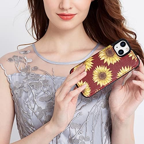 Женската чанта-портфейл Crosspace за телефон, съвместим с iPhone 14, с държач за карти, от висококачествена естествена