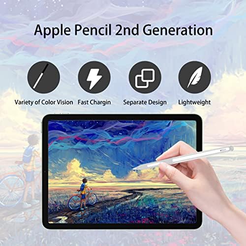 Qoosea за Apple Pencil 2-ро поколение Калъф Мек Силиконов Ръкав Прозрачен Дизайн Притежателят на Защитен Калъф Аксесоари Съвместим с Apple Молив на 2-то поколение, iPad Pro 11 12,9 см