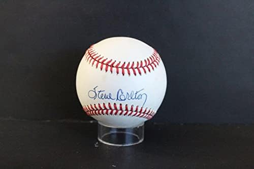 Стив Карлтън Подписа Бейзболен Автограф Auto PSA/DNA AM48514 - Бейзболни топки с Автографи