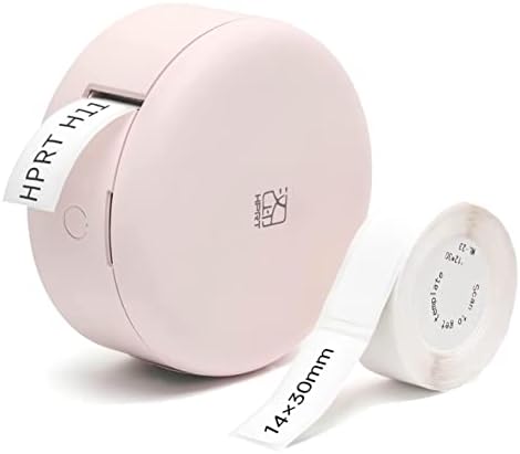 Хубава Кръгла принтер за етикети HPRT, с етикет с няколко спецификации, с шарени етикети, Bluetooth-връзка за iPhone / Android, подходящи за дома / обучение / сортиране