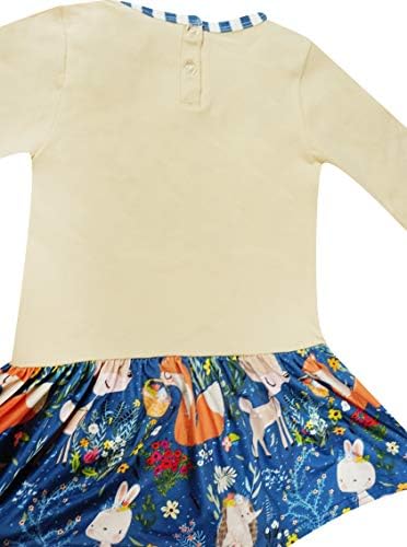 Комплект дрехи от 2 теми, топ, пола и панталони с волани за малки момичета, цвят Слонова Кост, Тюркоаз, 3-6 м/4XS