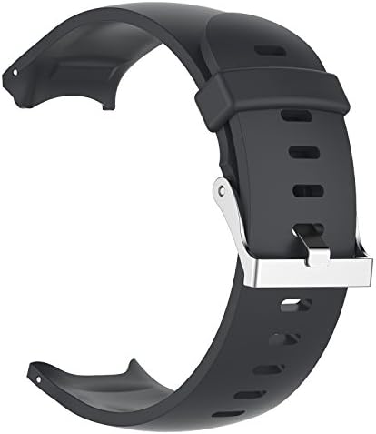 Каишка за часовник HUABAO, който е Съвместим с Garmin Approach S3, Регулируем Силиконов Спортен каишка за смарт часовници на Garmin Approach S3 (черен)