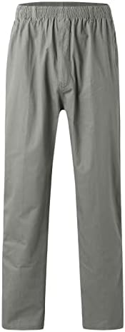 Мъжки Модни Ежедневните Свободни Памучни Панталони Големи Размери с джобове дантела, Затопляне Панталони, Общи Улични Панталони-Cargo