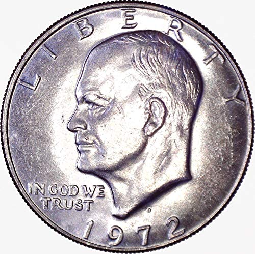 1972 Долар Айзенхауер Айк, 1 долар, Диамант, без да се прибягва