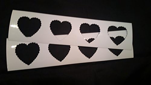 Комплект магнитни рамка за снимки във формата на сърце - Място за 4 снимки!